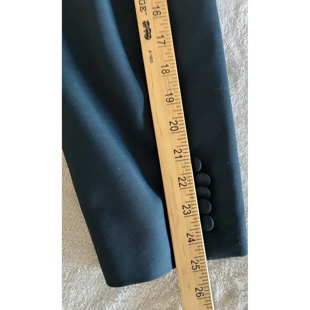 Gucci Uniform‎ Suit Men's 44 Green Wool Mohair Double Breasted *altered, flaw